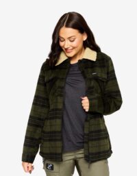 Revolution Race Lumber Jacket - Dam - Black/Dark Olive, Storlek:XL - Vinterjackor