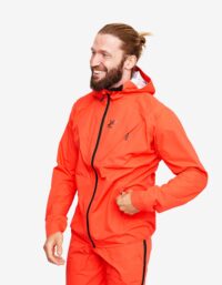 Revolution Race Typhoon Jacket - Herr - Mandarin Red, Storlek:XL - Skaljacka & Vindjacka
