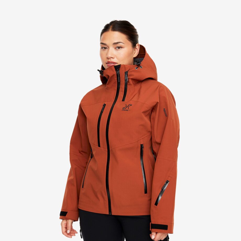 Revolution Race Cyclone Rescue Jacket 2.0 - Dam - Rusty Orange, Storlek:S - Skaljacka & Vindjacka