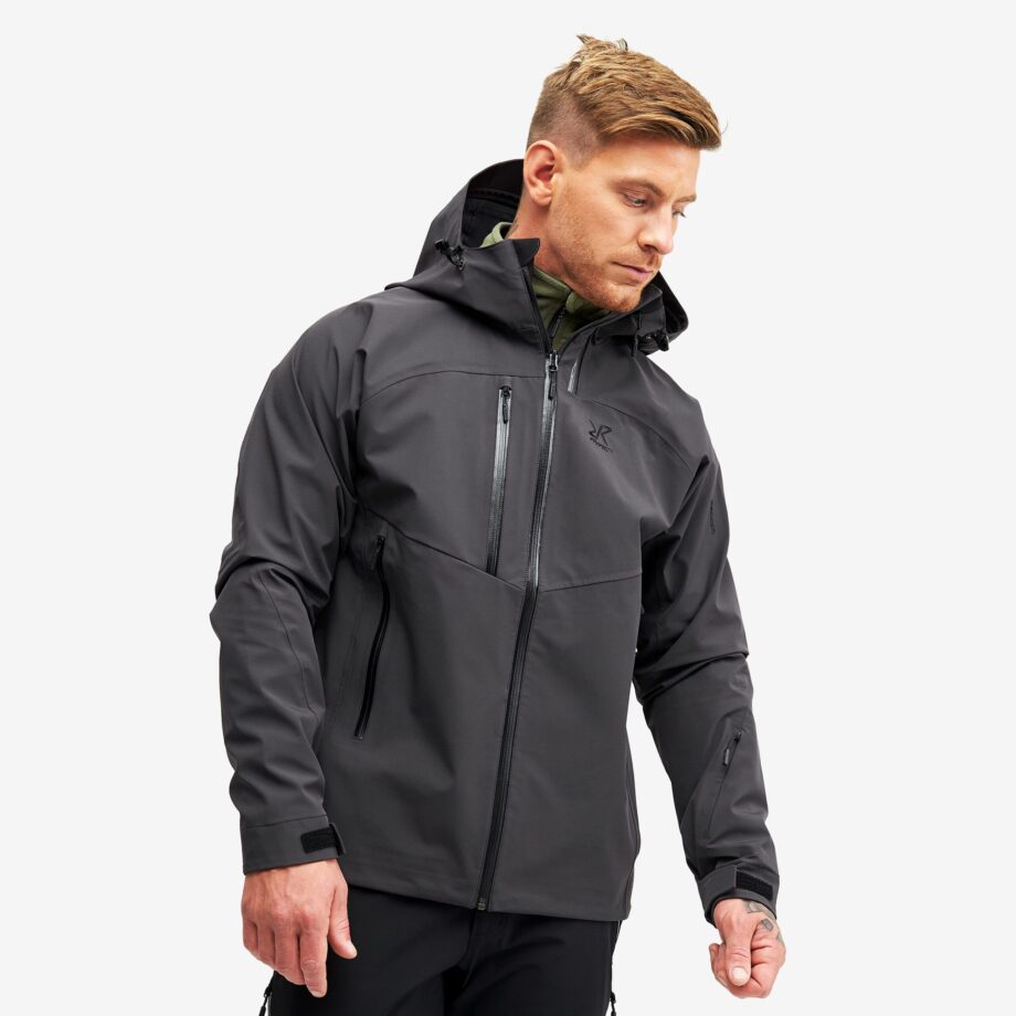Revolution Race Cyclone Rescue Jacket 2.0 - Herr - Obsidian, Storlek:2XL - Skaljacka & Vindjacka