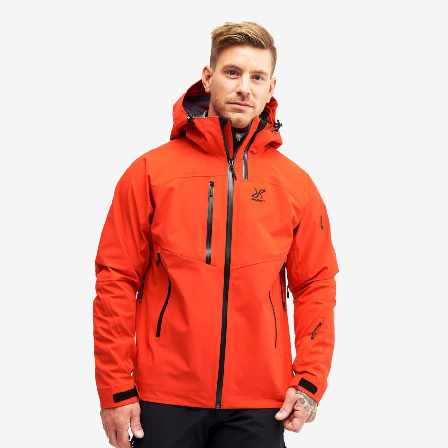 Revolution Race Cyclone Rescue Jacket 2.0 - Herr - Lava, Storlek:S - Skaljacka & Vindjacka