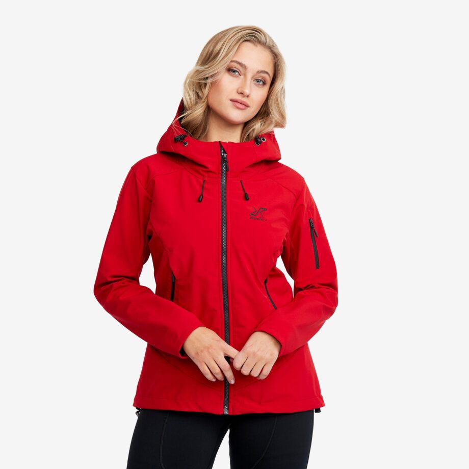 Revolution Race Reckon Softshell Jacket - Dam - Salsa, Storlek:S - Dam > Jackor > Softshelljackor