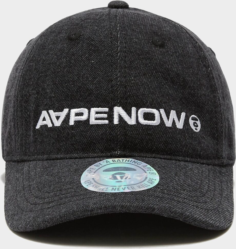 AAPE By A Bathing Ape Denim Cap, Black