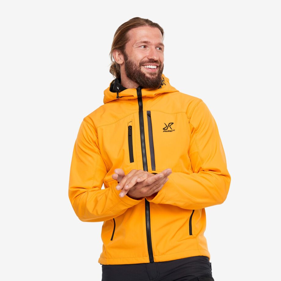 Revolution Race Hiball Jacket - Herr - Radiant Yellow, Storlek:L - Jackor > Softshelljackor