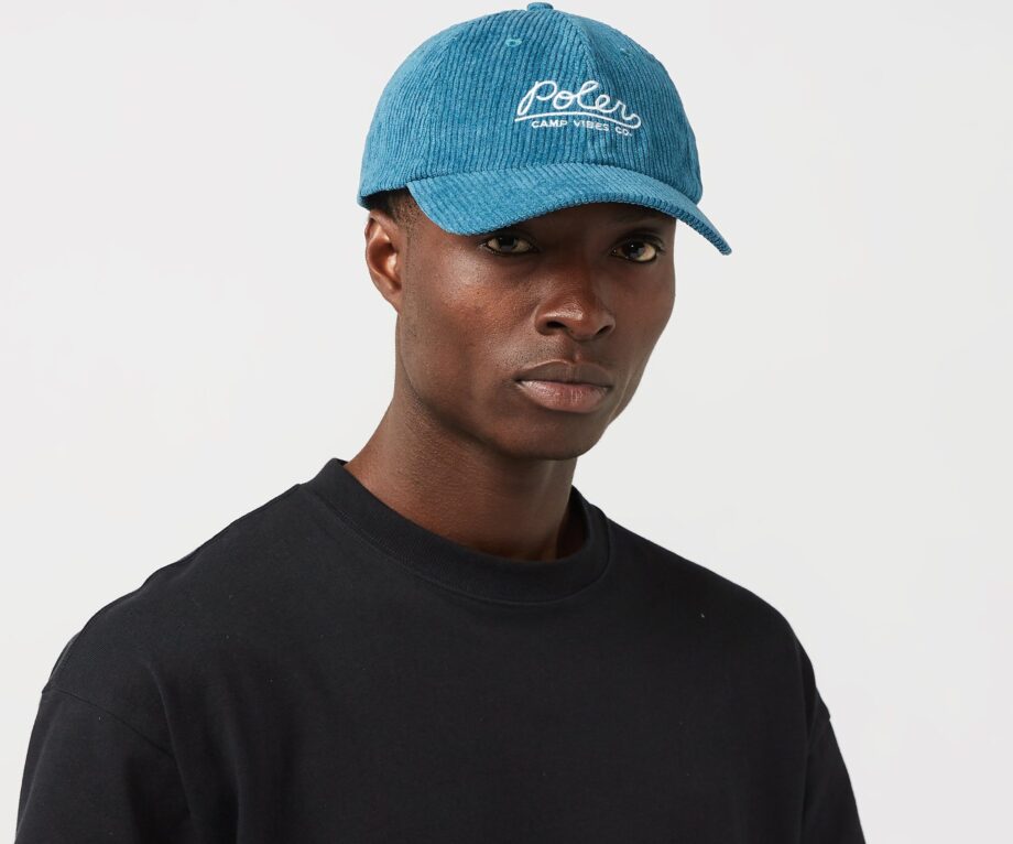 Poler Camp Vibes Cord Dad Hat, Blue