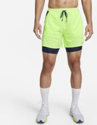 Nike Löparshorts Nike Dri-FIT Stride 2-in-1 13 cm för män - Grön