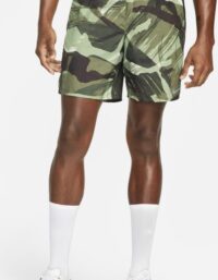 Nike Löparshorts med innerbyxor Nike Challenger 18 cm Camo för män - Grön