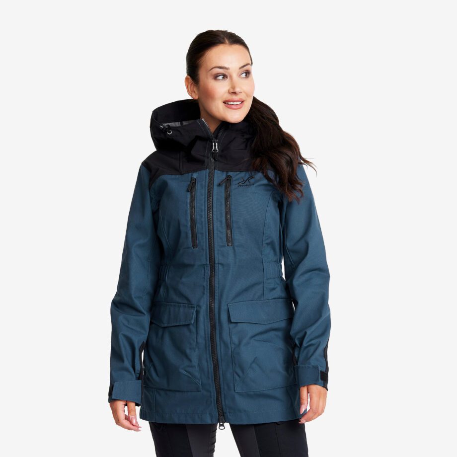 Revolution Race Skaljacka & Vindjacka - Outdoor Jacket - Dam - Moonlit Ocean, Storlek:XS