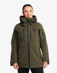Revolution Race Cyclone Long 3L Jacket - Dam - Forest Night, Storlek:XS - Dam > Jackor > Regn- & Skaljackor