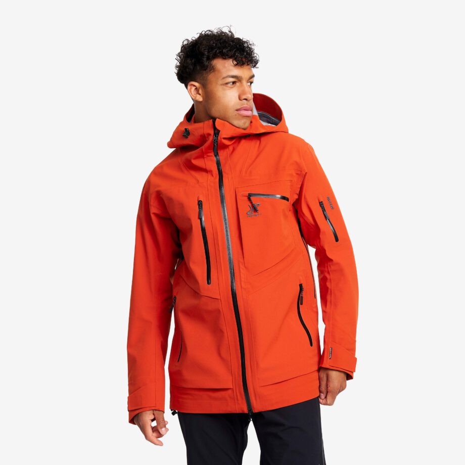 Revolution Race Cyclone Long 3L Jacket - Herr - Rooibos Tea, Storlek:S - Jackor > Regn- & Skaljackor