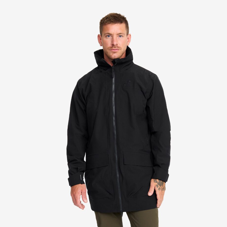 Revolution Race Nevis 2l Parka - Herr - Black, Storlek:M - Skaljacka & Vindjacka
