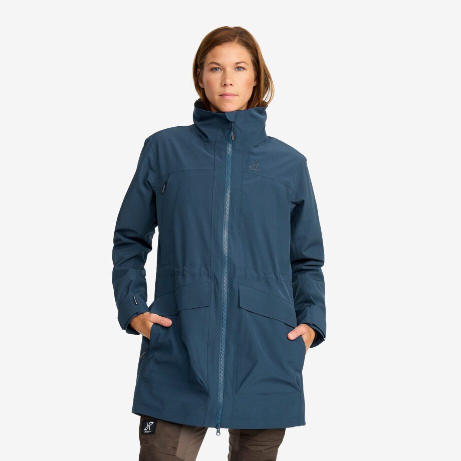 Revolution Race Nevis 2L Parka - Dam - Moonlit Ocean, Storlek:XS - Skaljacka & Vindjacka