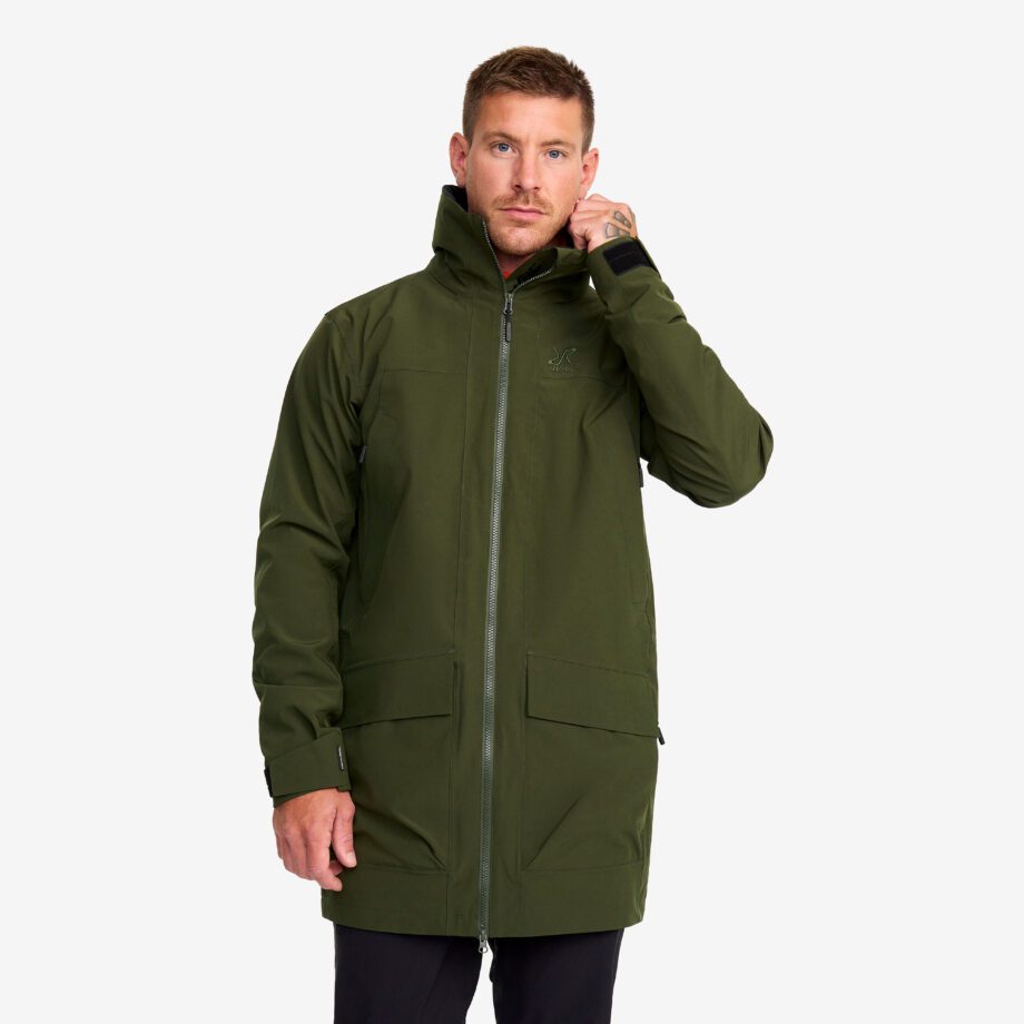 Revolution Race Nevis 2l Parka - Herr - Forest Green, Storlek:L - Skaljacka & Vindjacka