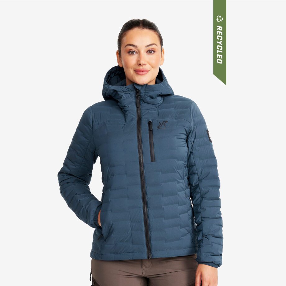 Revolution Race Flex Stretch Down Jacket - Dam - Moonlit Ocean, Storlek:3XL - Vinterjackor