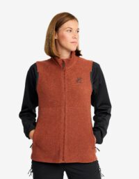 Revolution Race Essential Fleece Vest - Dam - Smoked Paprika, Storlek:2XL - Västar