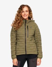 Revolution Race Flex Down Jacket - Dam - Burnt Olive, Storlek:XL - Vinterjackor
