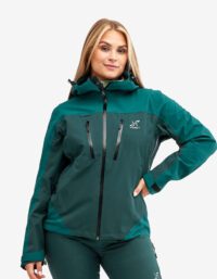 Revolution Race Silence Proshell Jacket - Dam - Deep Teal 2.0, Storlek:S - Skaljacka & Vindjacka
