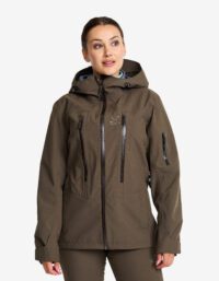 Revolution Race Whisper Jacket - Dam - Mud, Storlek:S - Skaljacka & Vindjacka