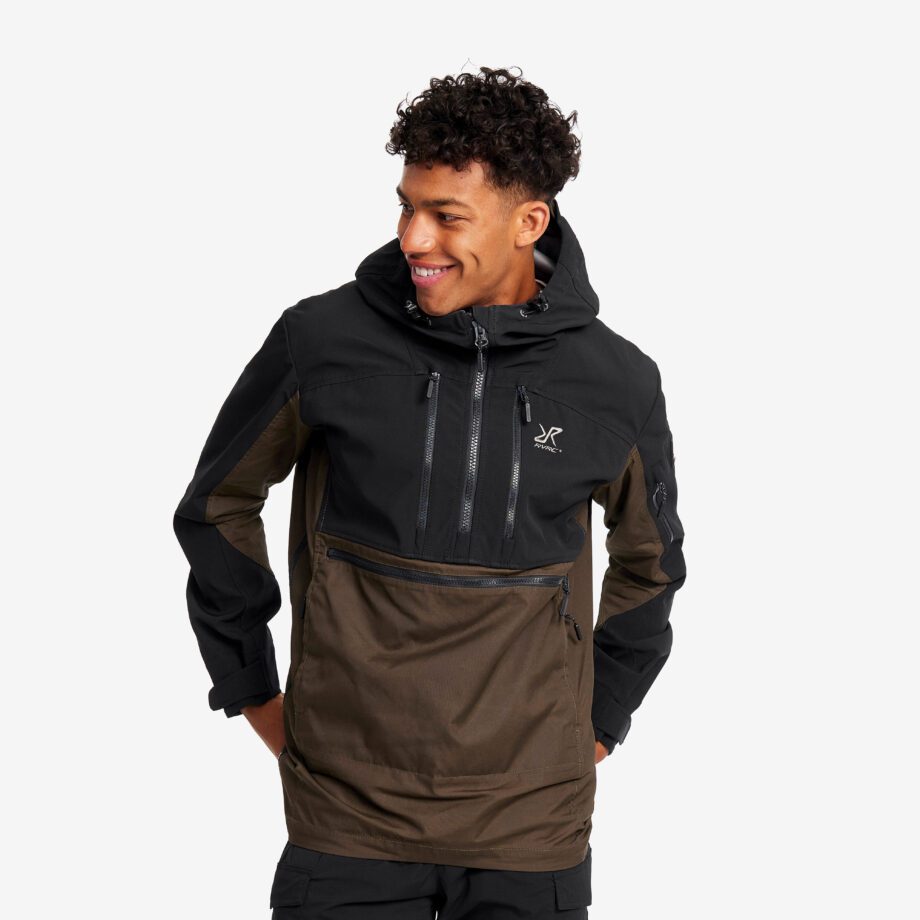 Revolution Race Outdoor Anorak - Herr - Mud, Storlek:L - Skaljacka & Vindjacka