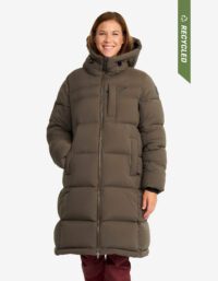 Revolution Race Flexpedition Down Parka - Dam - Mud, Storlek:XL - Vinterjackor