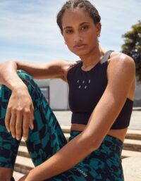 Casall Iconic Longline Sports Bra - Black