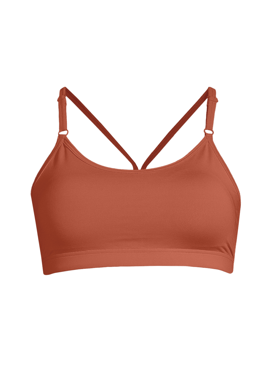 Casall Strappy Sports Bra - Burnt Sienna Red