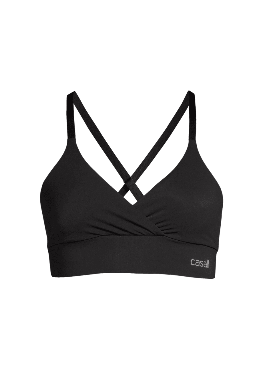 Casall Wrap Sports Bra - Black