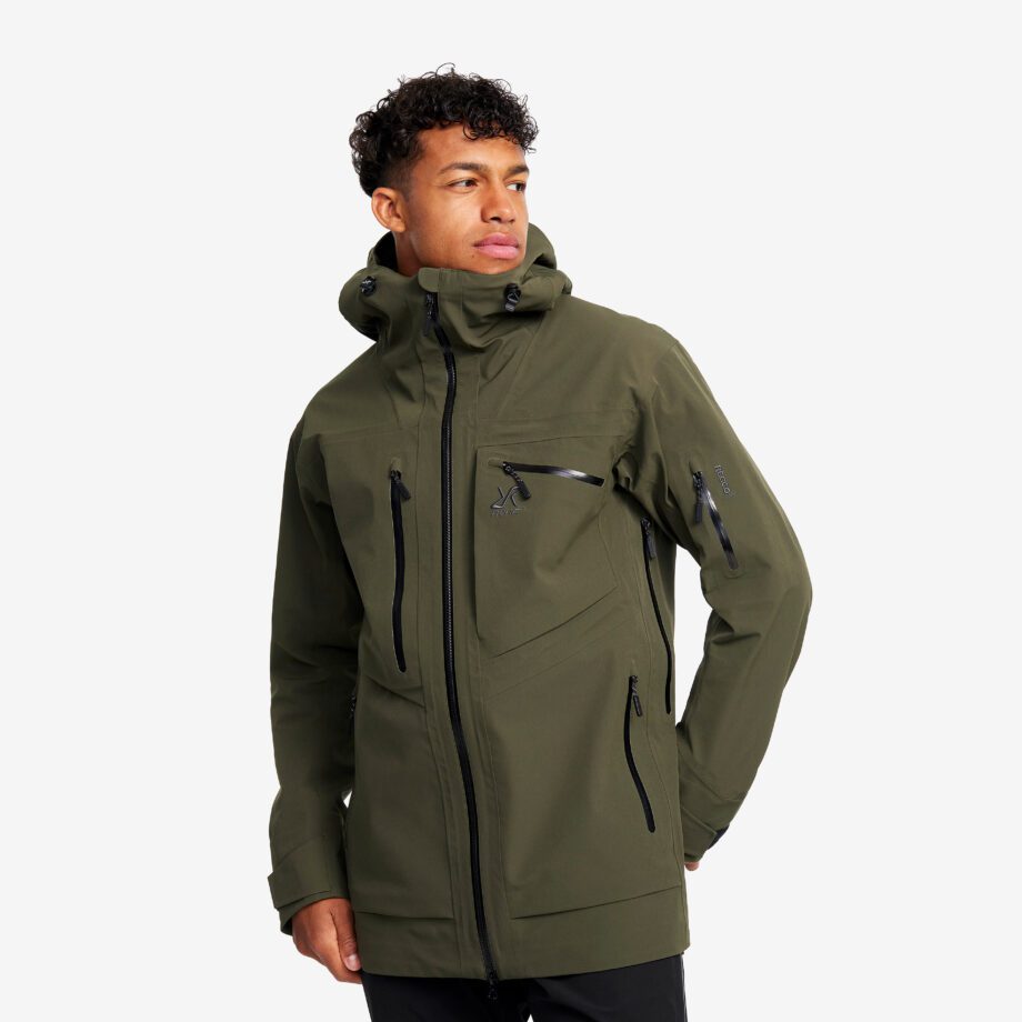 Revolution Race Cyclone Long 3L Jacket - Herr - Forest Night, Storlek:S - Jackor > Regn- & Skaljackor
