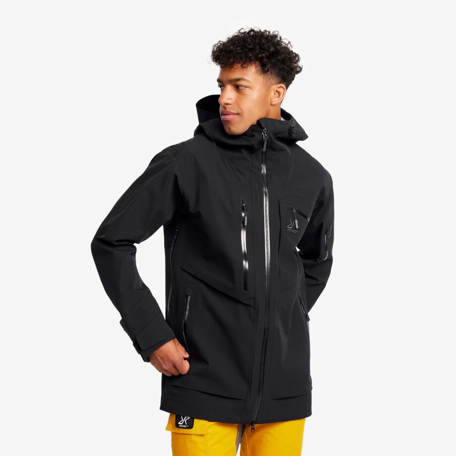 Revolution Race Jackor > Regn- & Skaljackor - Cyclone Long 3L Jacket - Herr - Black, Storlek:M