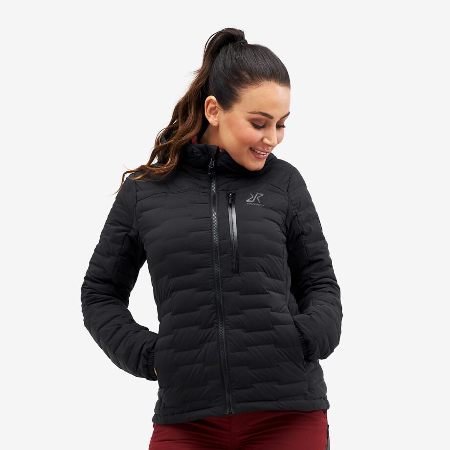 Revolution Race Flex Down Jacket - Dam - Black, Storlek:XS - Vinterjackor