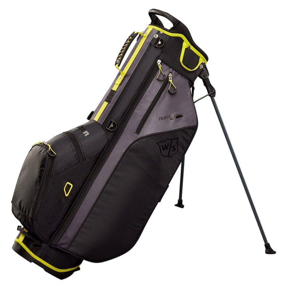 Wilson Staff Feather Carry Stand Bag Silver Black
