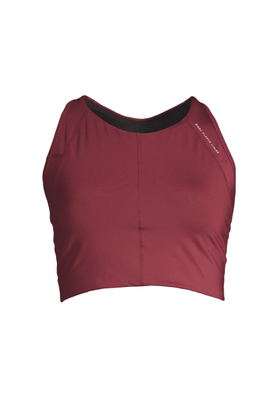 Casall Iconic Wool Lined Sports Bra - Evening Red