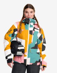 Revolution Race Skaljacka & Vindjacka - Halo 2L Insulated Ski Jacket - Dam - Anthracite/Golden Yellow, Storlek:S