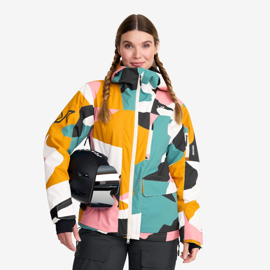 Revolution Race Skaljacka & Vindjacka - Halo 2L Insulated Ski Jacket - Dam - Anthracite/Golden Yellow, Storlek:S