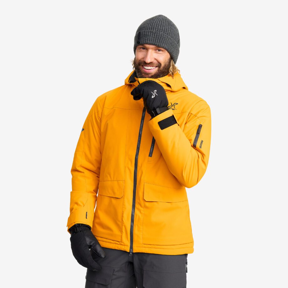 Revolution Race Halo 2L Insulated Ski Jacket - Herr - Golden Yellow, Storlek:2XL - Skaljacka & Vindjacka