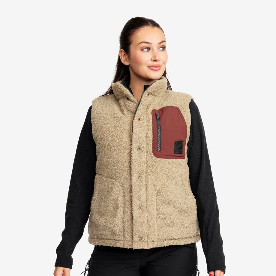 Revolution Race Rollick Reversible Vest - Dam - Earth, Storlek:XL - Västar