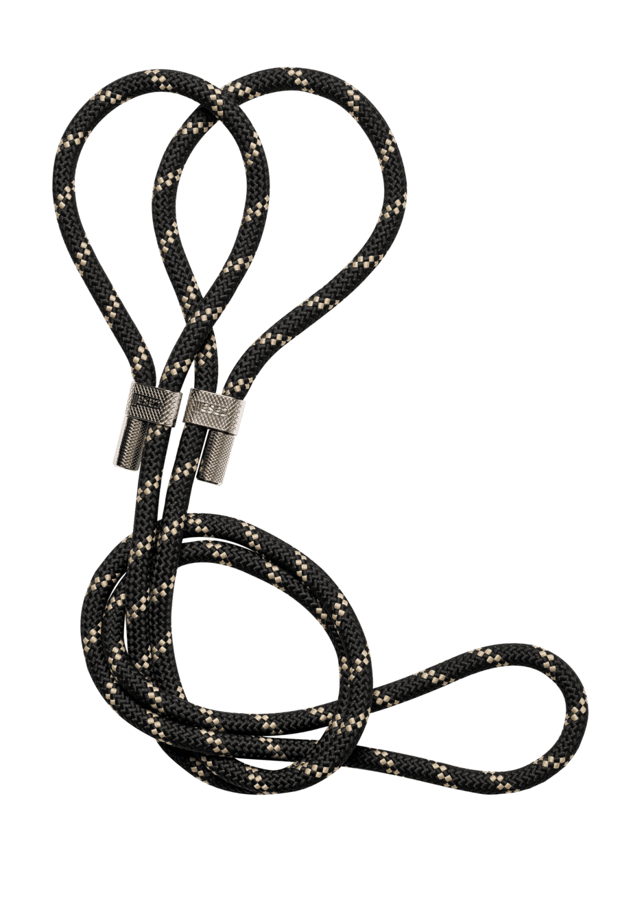 Casall Braided Yoga Carry Strap - Black/Beige