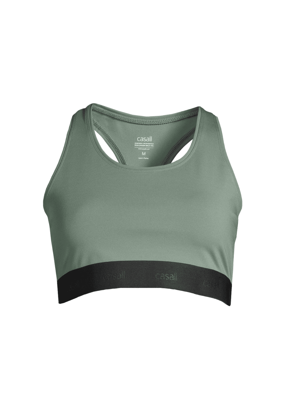 Casall Graphic Sports Bra - Dusty Green