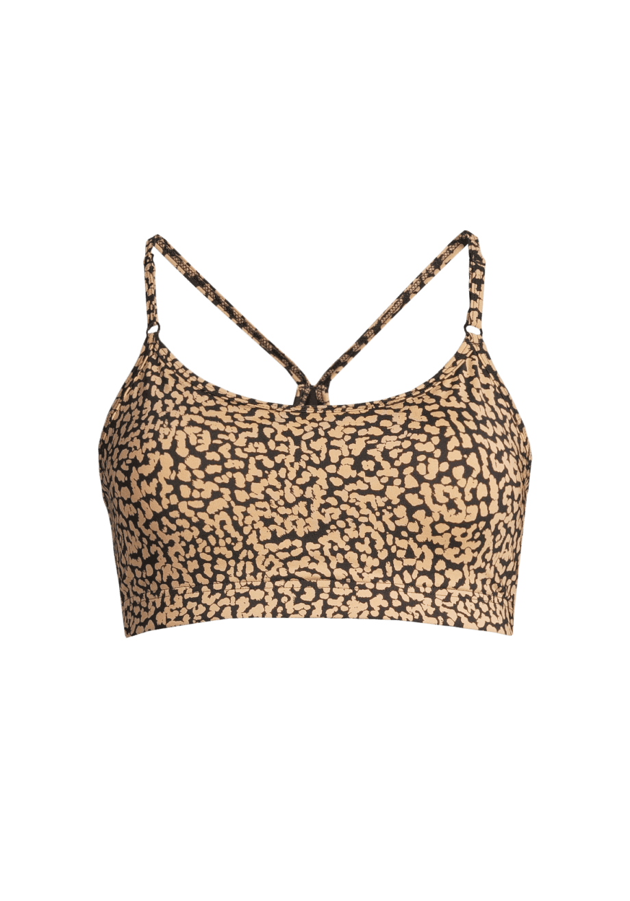 Casall Strappy Sports Bra - Brown Shake