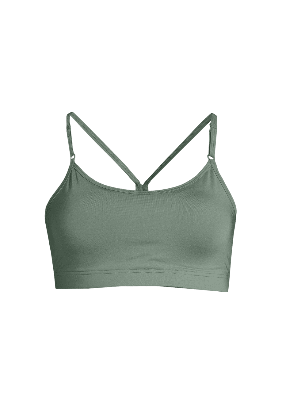 Casall Strappy Sports Bra - Dusty Green