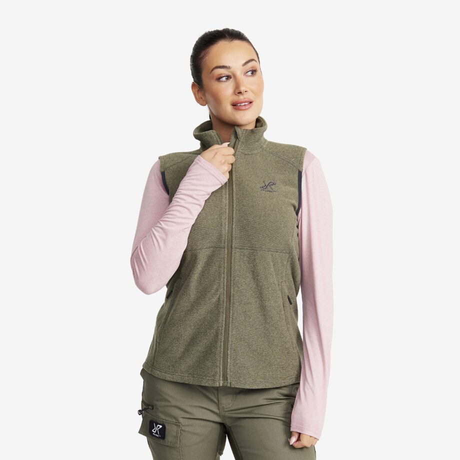 Revolution Race Essential Fleece Vest - Dam - Grape Leaf, Storlek:M - Västar