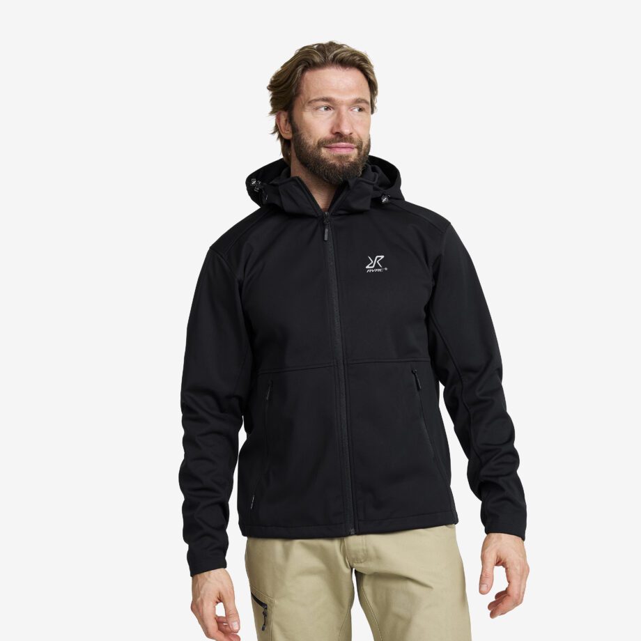 Revolution Race Jackor > Softshelljackor - Responder Softshell Jacket - Herr - Black, Storlek:2XL