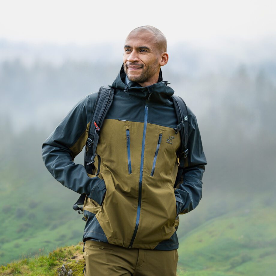 Revolution Race Silence Proshell 3L Jacket - Herr - Dark Olive/Moonless Night, Storlek:2XL - Skaljacka & Vindjacka