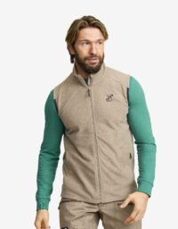 Revolution Race Essential Fleece Vest - Herr - Brindle, Storlek:2XL - Jackor > Västar