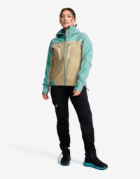 Revolution Race Silence Proshell 3L Jacket - Dam - Arctic/Khaki, Storlek:S - Skaljacka & Vindjacka