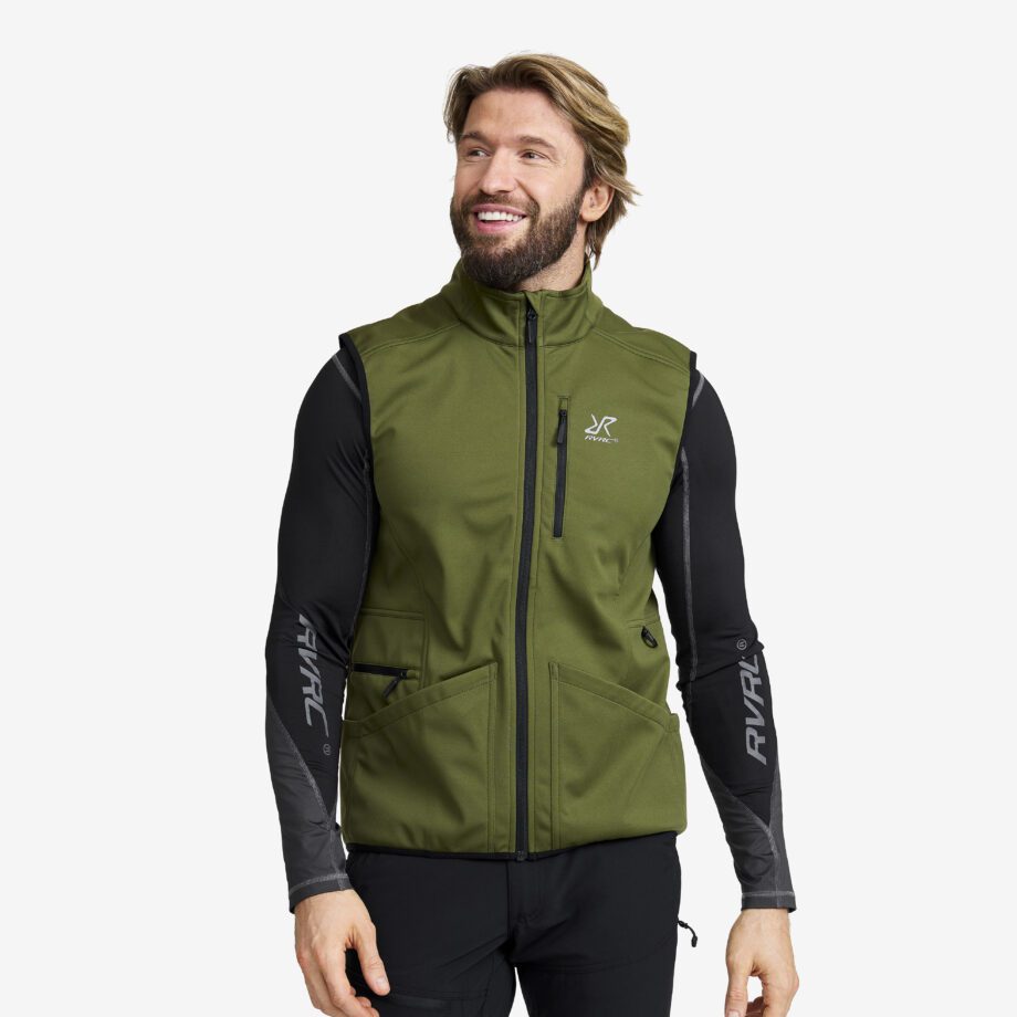 Revolution Race Responder Softshell Vest - Herr - Cypress, Storlek:S - Jackor > Västar