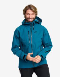 Revolution Race Cyclone 3L Shell Jacket - Herr - Moroccan Blue, Storlek:S - Skaljacka & Vindjacka