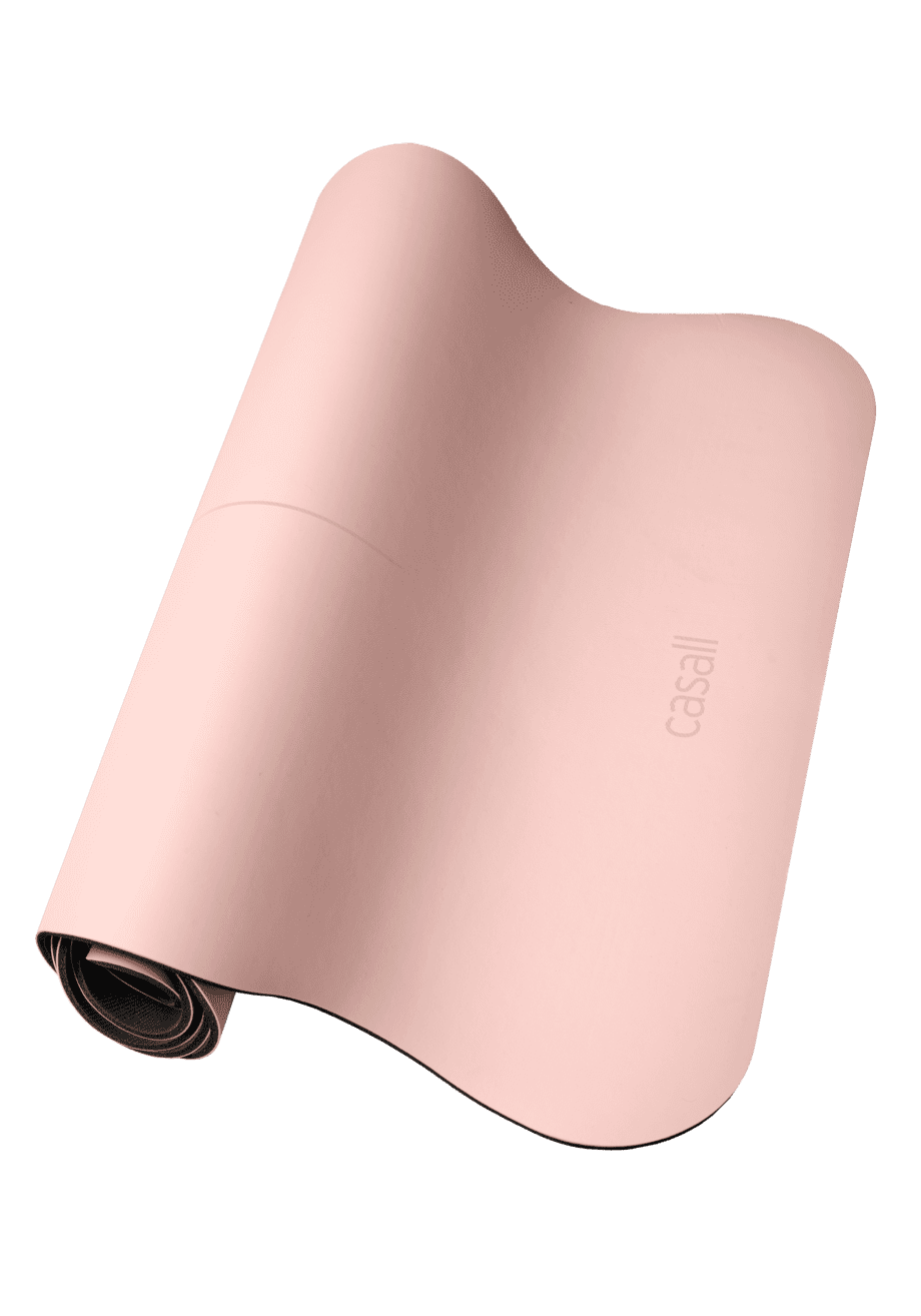 Casall Yoga mat Grip&Cushion III Scallop 5mm - Light pink