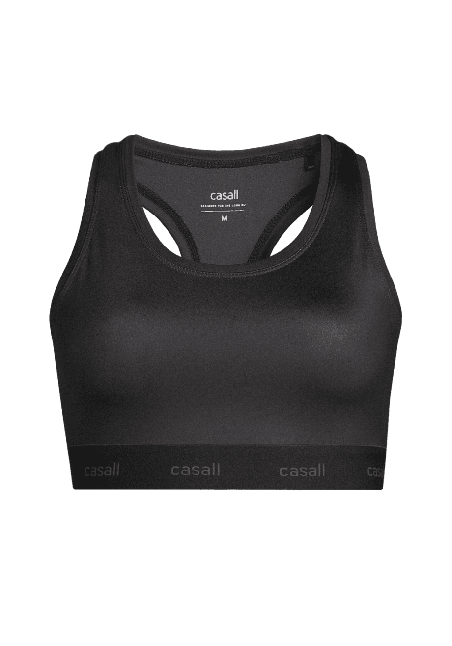 Casall Graphic Sports Bra - Black