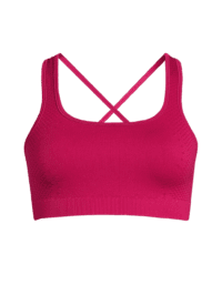 Casall Scallop Seamless Bralette - Punch Pink